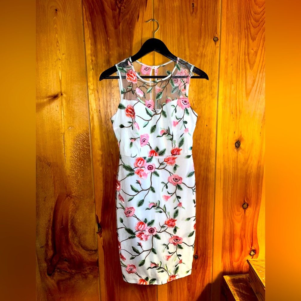 Embroidered floral dress